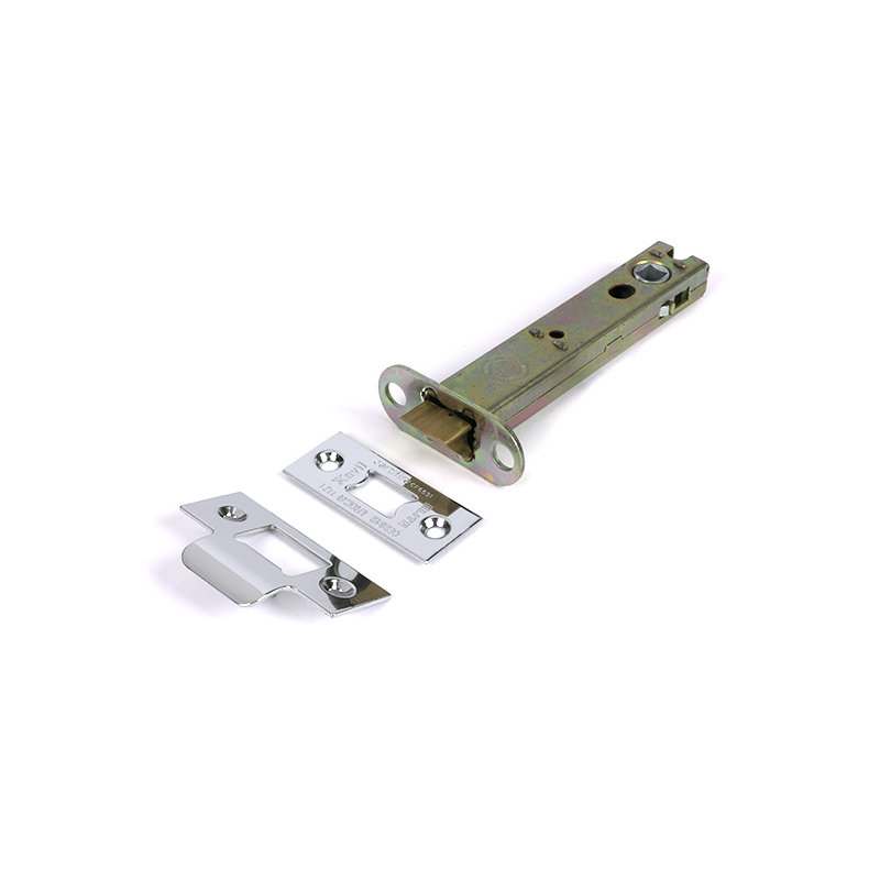 Aged Brass 5" Heavy Duty Latch, Polished Chrome
