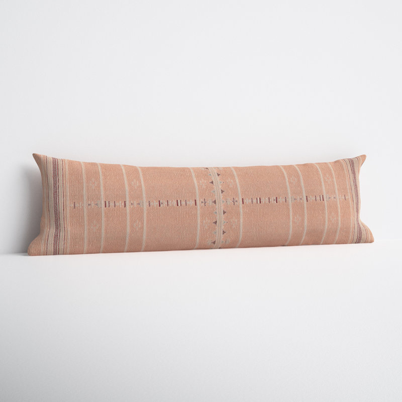Mikes Embroidered Lumbar Throw Pillow, Polyester/Polyfill