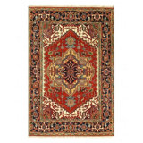 Faize Oriental Area Rug in Rust