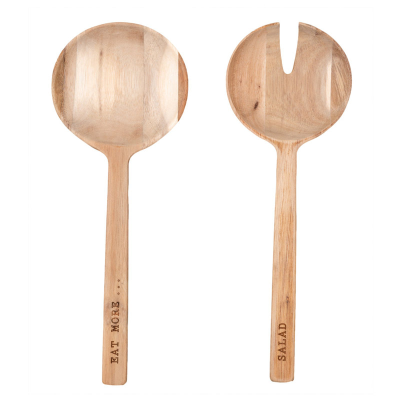 Couverts à salade en bois d'acacia
