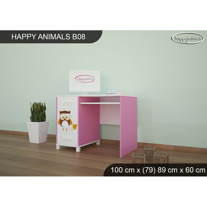 100cm Writing Desk, Pink