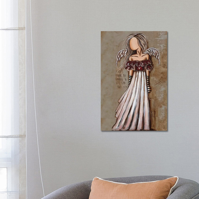 Courage by Rut Art Creations - Wrapped Canvas Graphic Art Print, 66.04 cm H x 45.72 cm W x 1.91 cm D