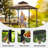 MASTERCANOPY 8 Ft. W x 5 Ft. D Steel Grill Gazebo-589542944