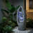 Modern Outdoor Water Fountain With LED Lights – Tiered Resin Stone-Look Garden & Patio Water Feature