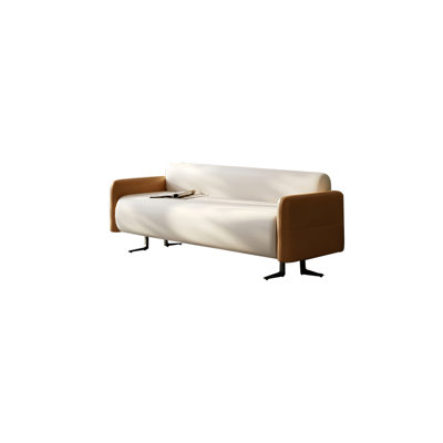 Banc de rangement en microfibre Chaynee