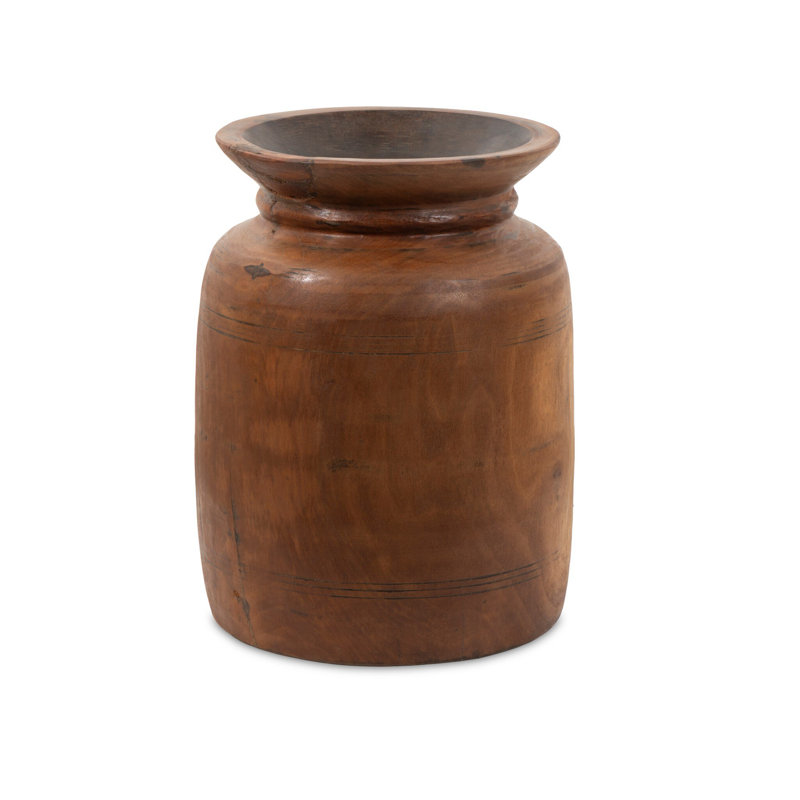 Malbi Solid Wood Table Vase