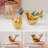 Gold Home Decor Small Birds Statues Modern Style Decorative Ornaments for Living Room Decor, Bedroom, Office Desktop, Cabinets (2Pcs Gold Birds)-830947706