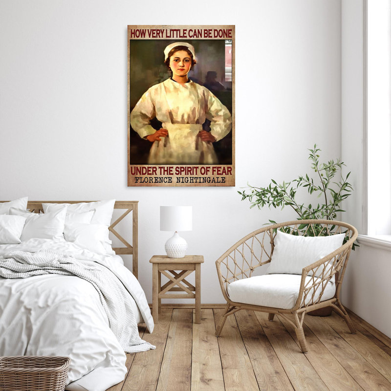 «Nurse How Very Little Can Be Done» - 1 pièce Rectan «Nurse How Très Little Can Be Done» - 1 pièce, impression sur toile