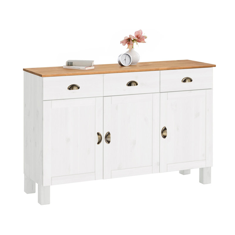 Scoville 125cm Sideboard, White/Oak