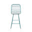 Tabourets de bar en métal avec dossier et coussin, chaises de hauteur comptoir intérieures et extérieures, structure en acier durable, sièges confortables, ensemble de 2-1144516382