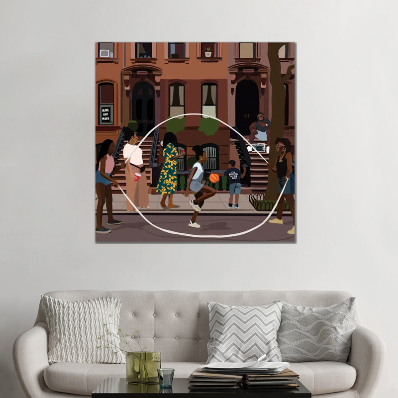 " Juneteenth " by Artpce, Wrapped Canvas, 12" H x 12" W x 0.75" D, No Frame