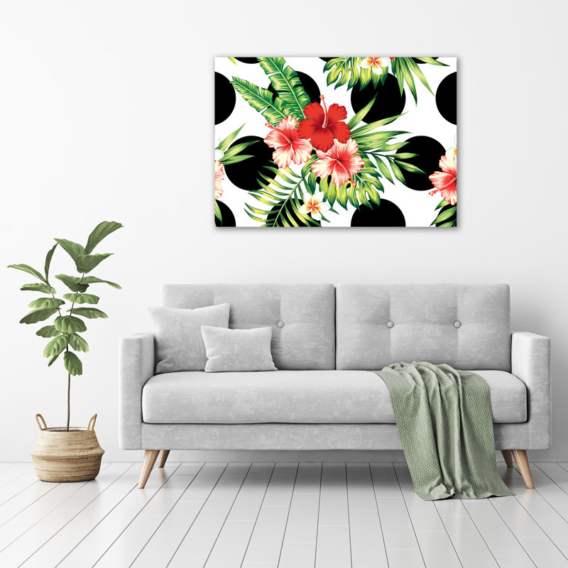 Hawaiian Flowers - No Frame Print on Canvas