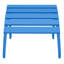Chaise Adirondack d'extérieur en poly avec table d'appoint et repose-pieds-461932153