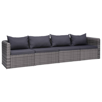 Farbourgh 28.3" Wide Square Patio Sofa with Cushions by Ebern Designs