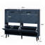 Armoire de rangement pour chaussures Chea avec tablettes réglables (couleur bleu foncé)-533789407-509077219