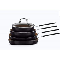 die cast aluminum non stick parini cookware five section divided frying pan  with copper ceramic coating