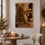 Décoration murale arbre décoré avec cheminée et bas de Noël-1191386818