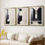 ABSTRACT Series DCLXVII - Impression personnalisée de qualité supérieure avec passe-partout - 3 pièces-1810385593-1810385595