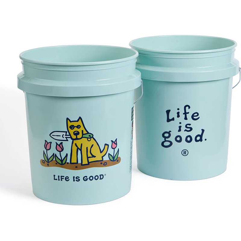 «Life Is Good Rocket's Garden», seau de 5 gallons, paquet de 2