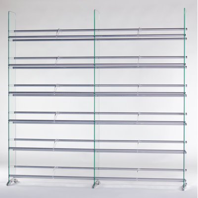 Glass DVD/CD Rack for Storage 792 CDs 552 DVDs by Symple Stuff