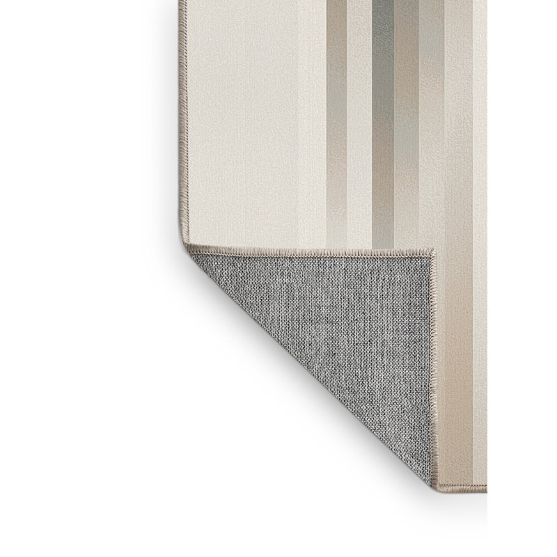 Tapis ombré gris lavable à la machine Pegah, 4 x 6