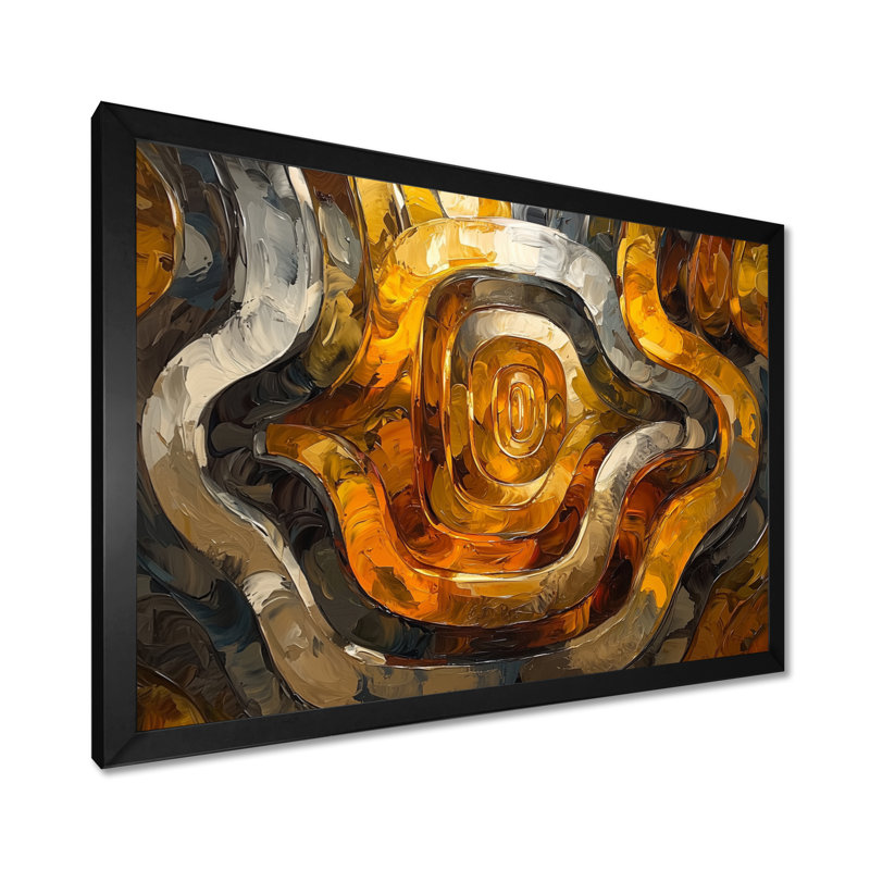 Lupo Coper et métal Prismatic Maze I - Art abstrait Mid-Century, H 30 po x l 40 po, Cadre simple, Noir