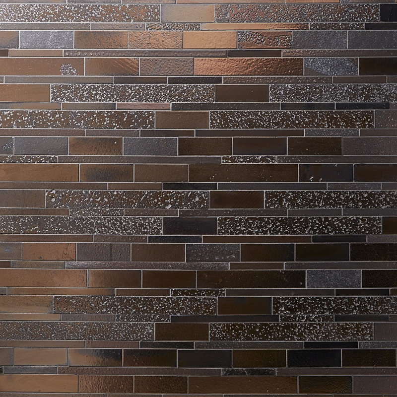Art Lava Ledger Bronze Mosaic Tile (1.93 Sq. Ft. / Each)