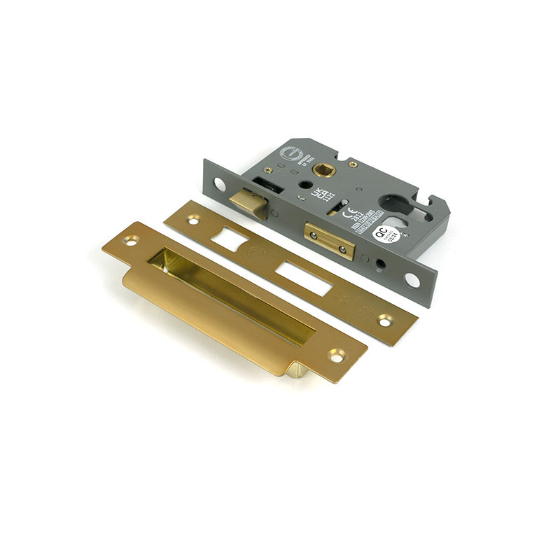Euro Profile Sash Lock, Polished Bronze