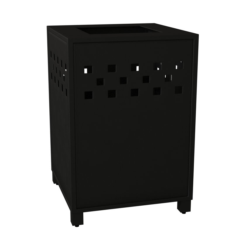 Boulevard 32 Gallons Kitchen Trash Can, Obsidian