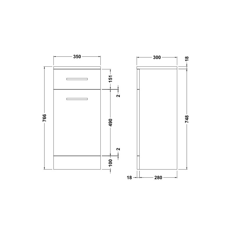 Bathroom Cabinet, Small