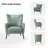 Ebbert 30" W Faux Leather Wingback Armchair with Nailhead Trim-86870292