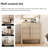 Adora Modern Wood Nightstand Set Of 2 With 3 Drawers ,31.5" Large Mid-Century End Table,Curved Bedside Table Storage Cabinet For Bedroom, Living Room,Entryway-534601328