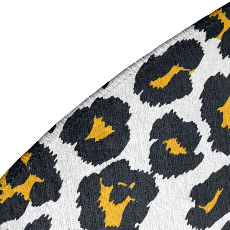 Animal Print Indoor Rug, Round 5'