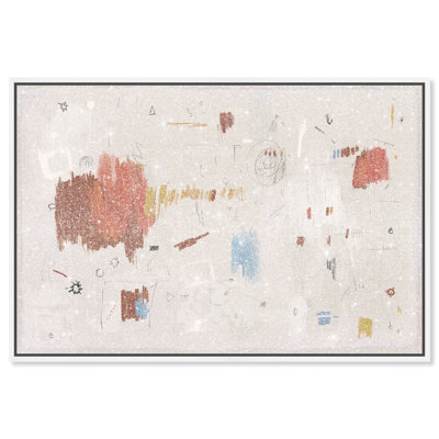 Expression Wall Canvas Abstract Print by Oliver Gal, Black Frame, 15 x 10