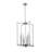 8-Light Chrome Metal Chandelier With Clear Acrylic Arms-996034236