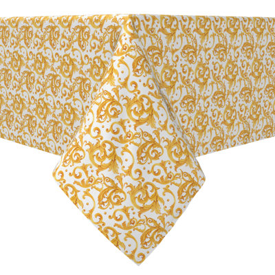 Square Damask Cotton Twill Tablecloth