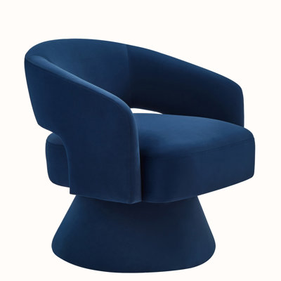 27.5"W Swivel Barrel Chair