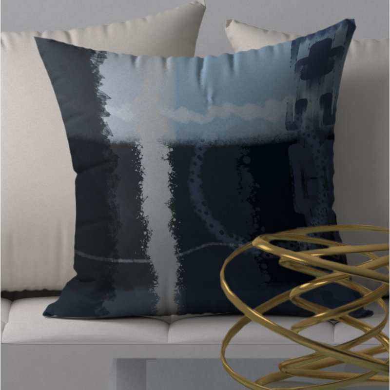 Reversible Throw Pillow, 24" H x 24" W