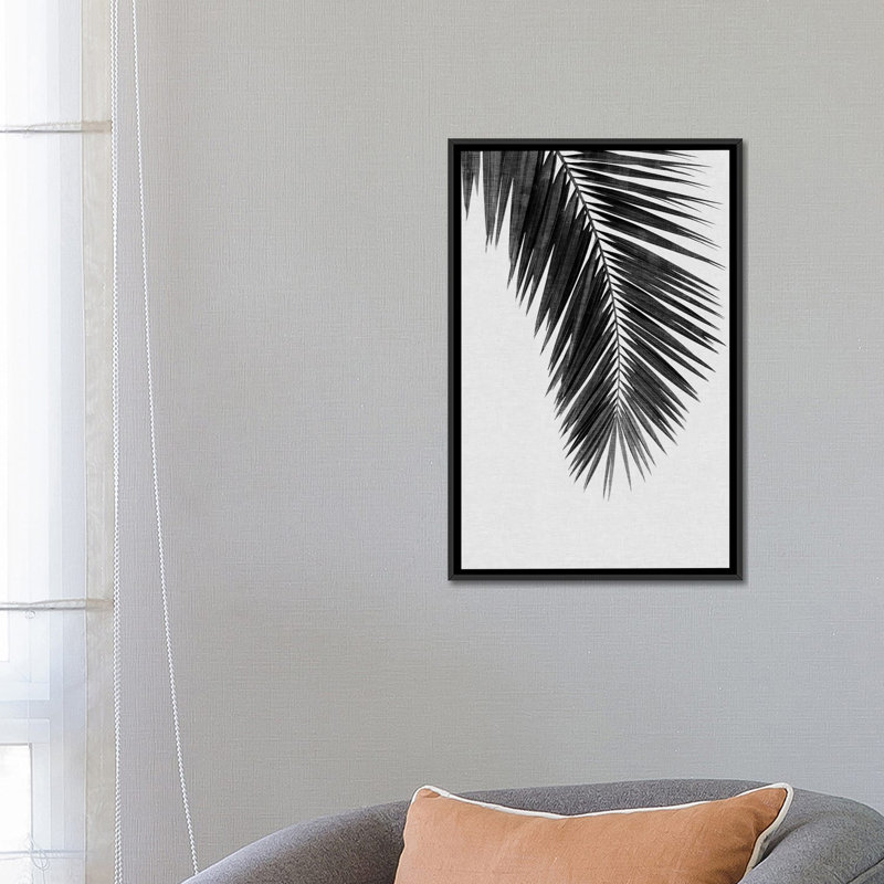 «Palm Leaf I» par Orara Studio - reproduction d'art sur toile tendue avec châssis, H 26 po x l 18 po x P 1,5 po, Pas de tapis