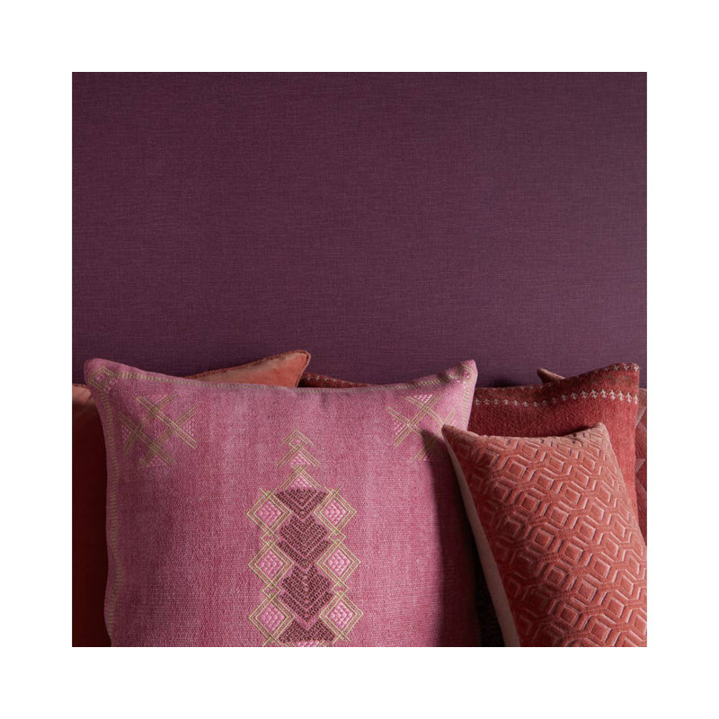 Coussin 100% laine Mikes, Rose / brun clair, Pas de bourre
