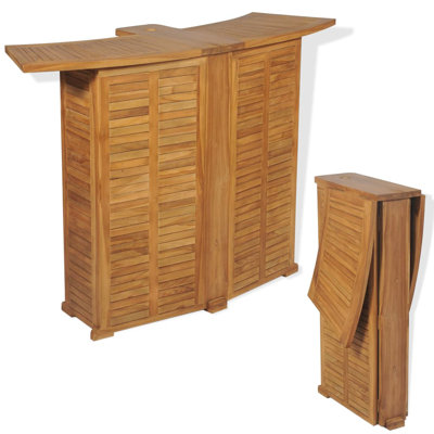 Foldable Wooden Bar Table