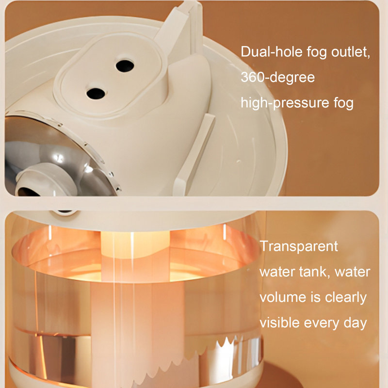 New Humidificateur portatif de grande taille avec brouillard de volume New Creatives