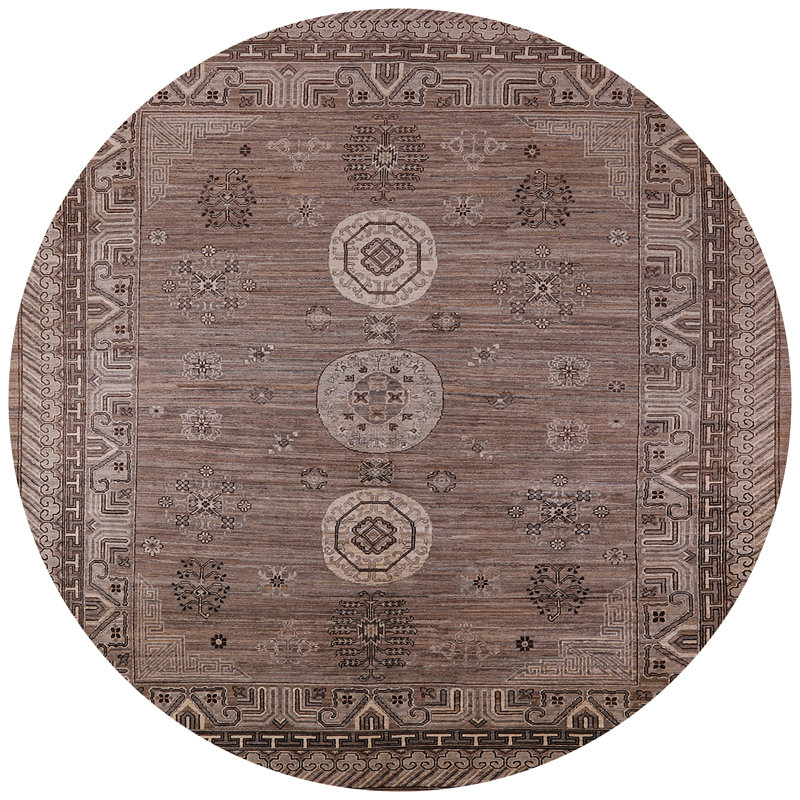 Oriental Indoor Rug, Round 7'