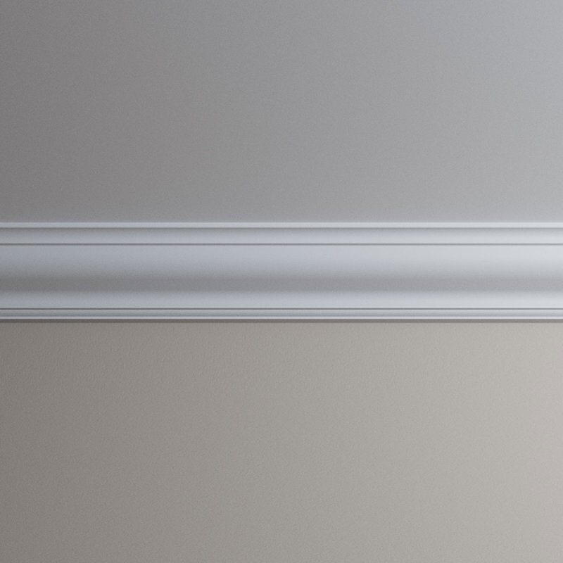 Nancy Gray Polyurethane Crown Moulding 96-inch