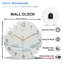 Horloge murale en verre 12 po
