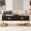 Modern  Rectangular Coffee Table With 4 Drawers And  Base In 47.3"-1418914071