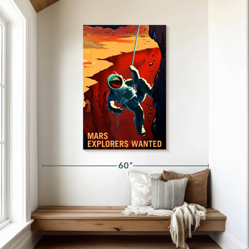 Oberle Mars Explorers Wanted Poster VII, 45" H x 30" W