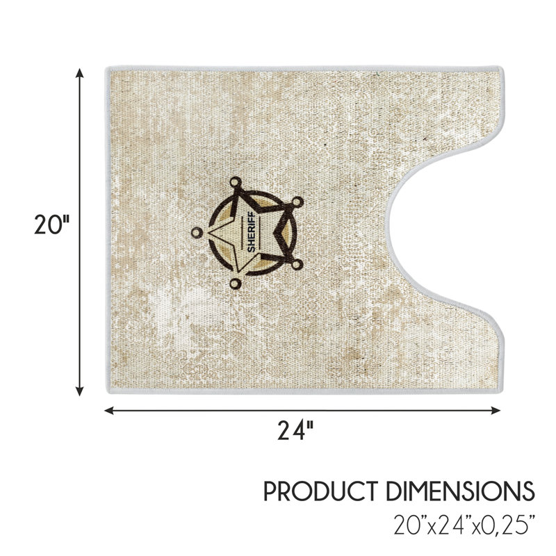 Tapis absorbant en peluche, Texas