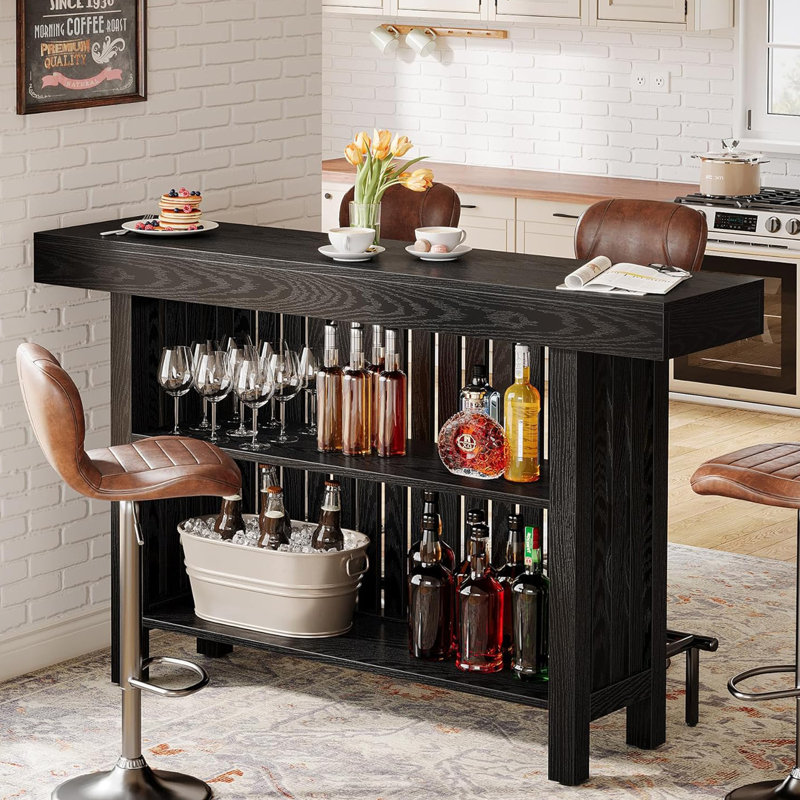 Unité de bar 63 po Modern Black