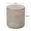 Outdoor Lightweight Concrete Side Table,Light Gray